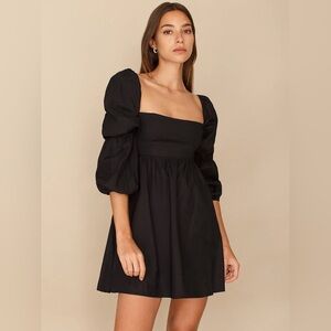 Reformation Michaela Dress in Black